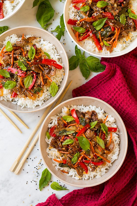 Thai Basil Beef Bowls | Cooking Classy