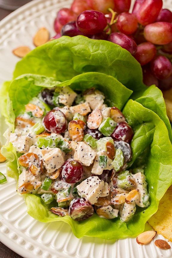 Chicken Salad as a lettuce wrap.