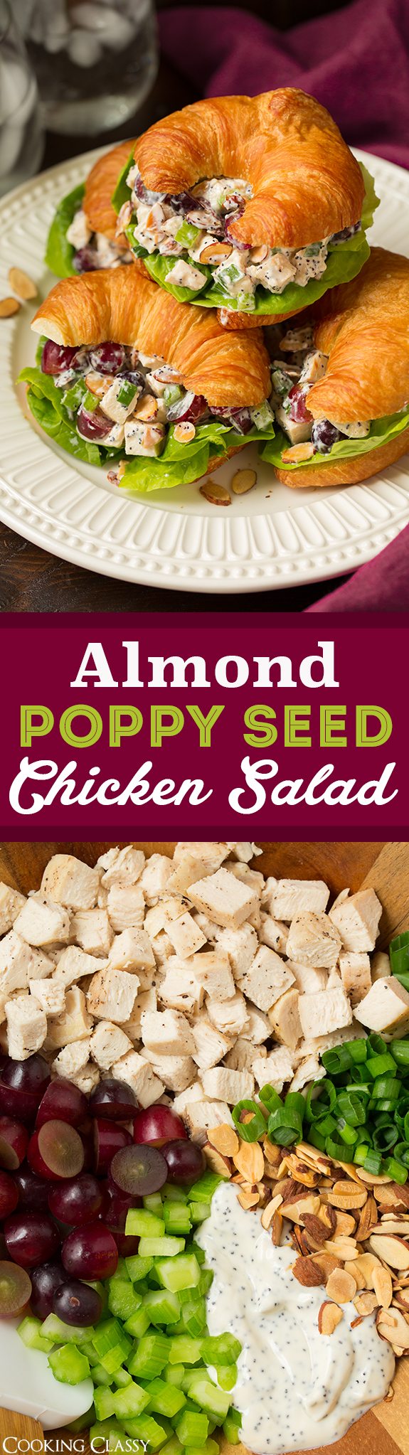 Almond Poppy Seed Chicken Salad Sandwiches Cooking Classy