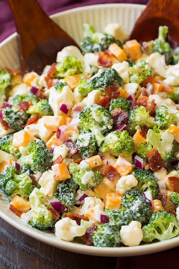 Broccoli And Cauliflower Salad With Creamy Dressing Cooking Classy,How To Cook Carrots For Baby Led Weaning