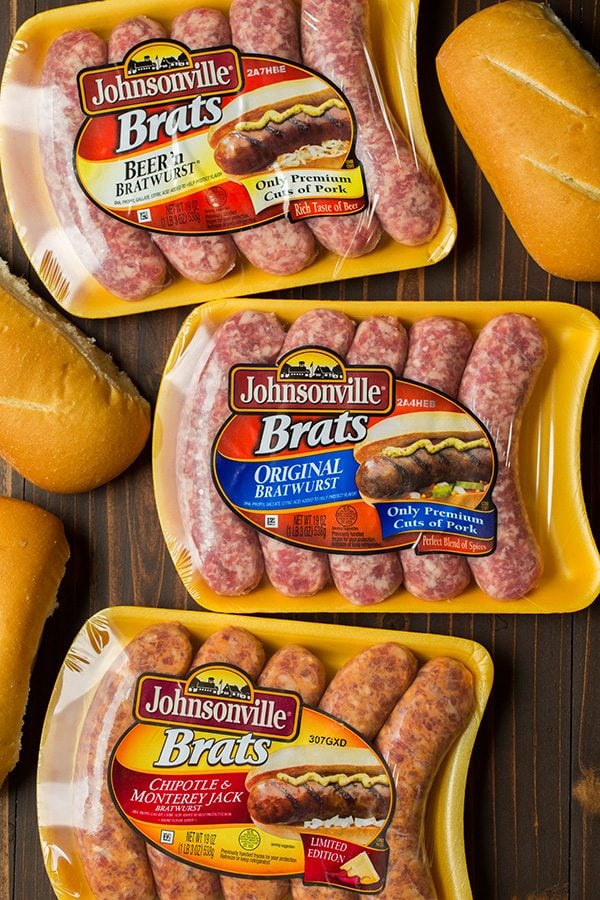 Brats with Caramelized Onions and Cheddar Cheese Sauce | Cooking Classy