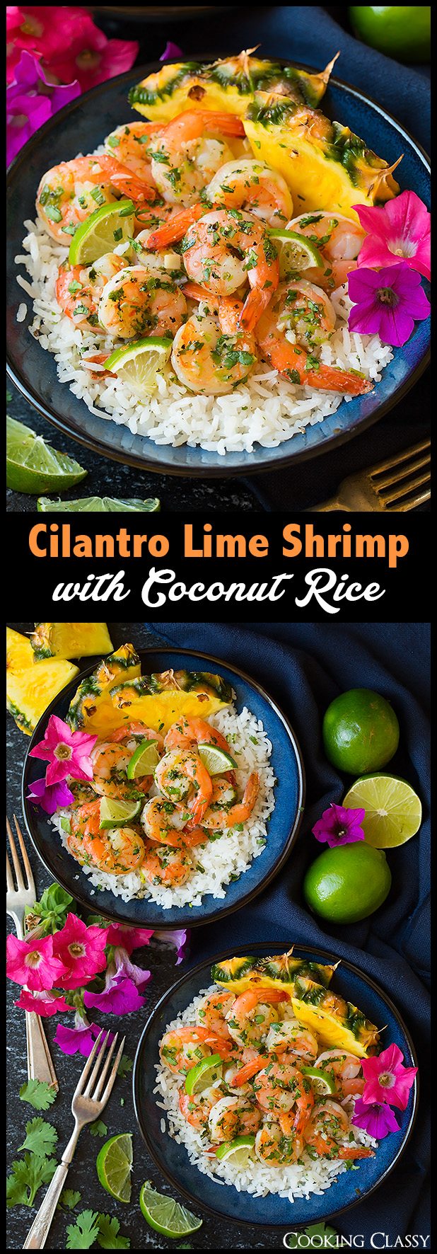Cilantro Lime Shrimp (+ Coconut Milk Rice) Cooking Classy