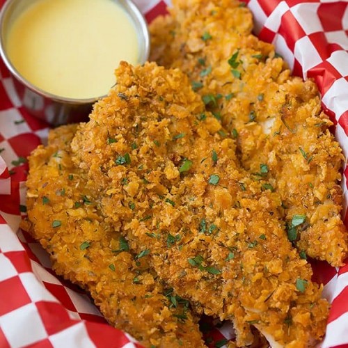 Chicken Strips (Oven Baked with Honey Mustard Sauce) Cooking Classy