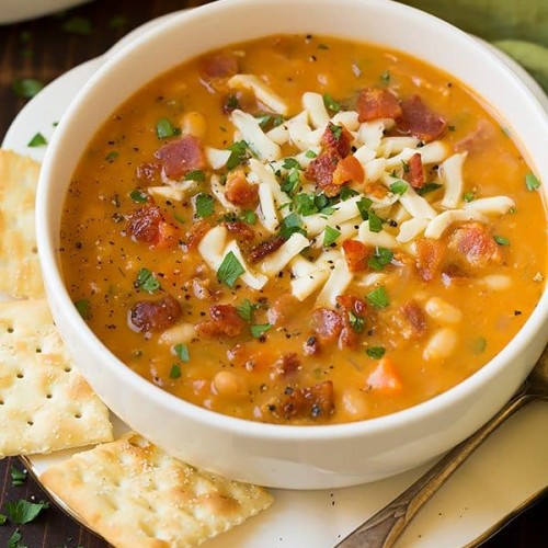 Bean And Bacon Soup Cooking Classy