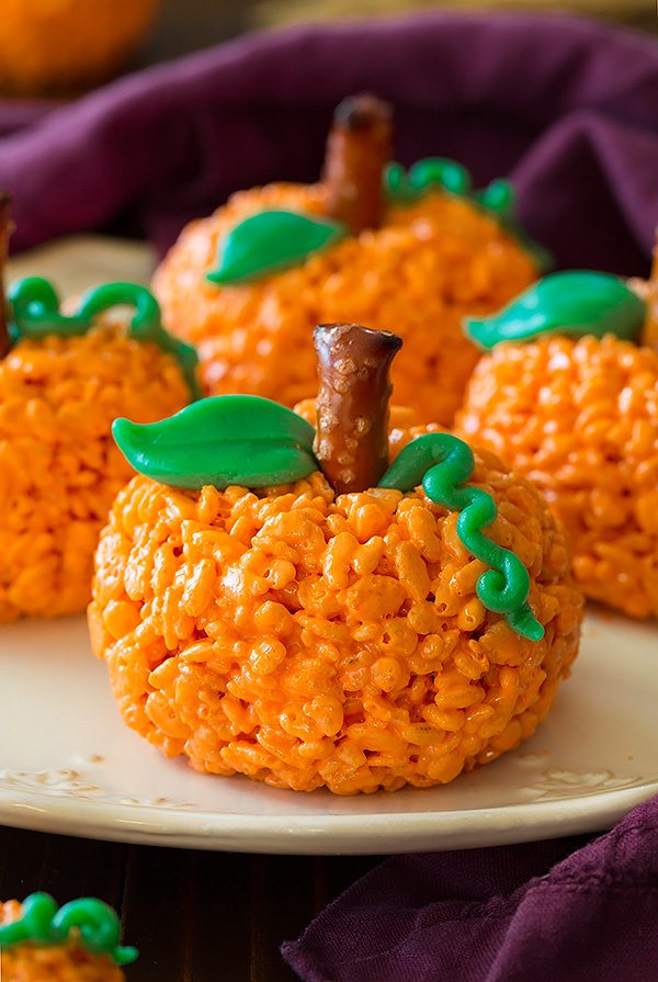 Pumpkin Rice Krispie Treats | Cooking Classy