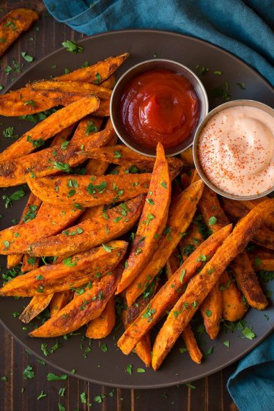 Oven Baked Sweet Potato Fries Healthy amp Homemade Cooking Classy