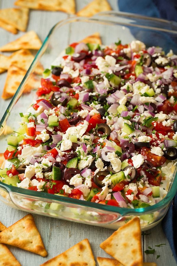 Greek Seven Layer Dip | Cooking Classy
