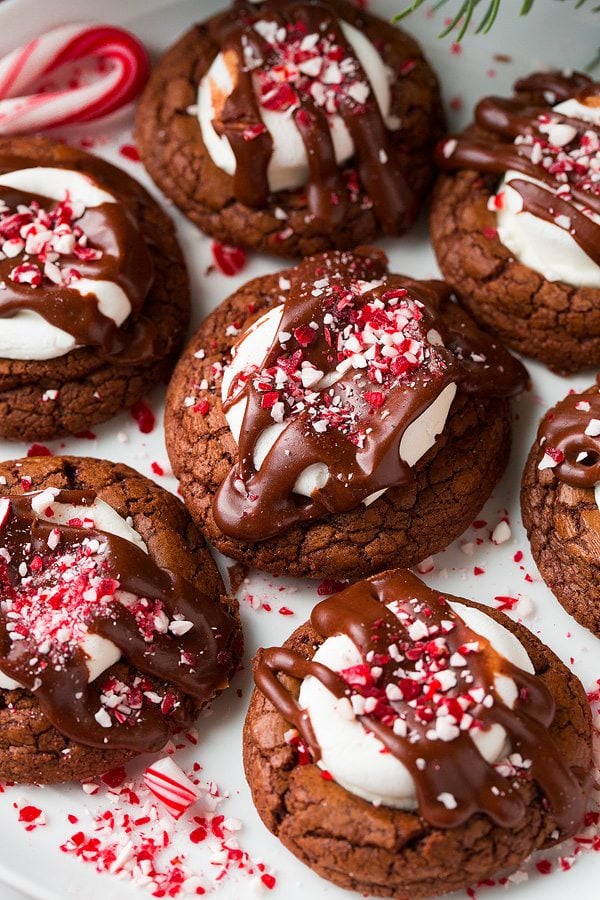 Peppermint Hot Chocolate Cookies | Cooking Classy