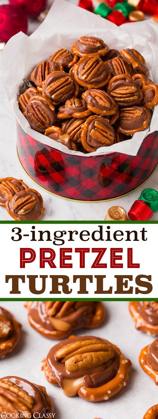 Pretzel Turtles (3 Ingredients) Cooking Classy