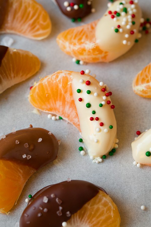 White Chocolate and Chocolate Dipped Mandarin Oranges | Cooking Classy