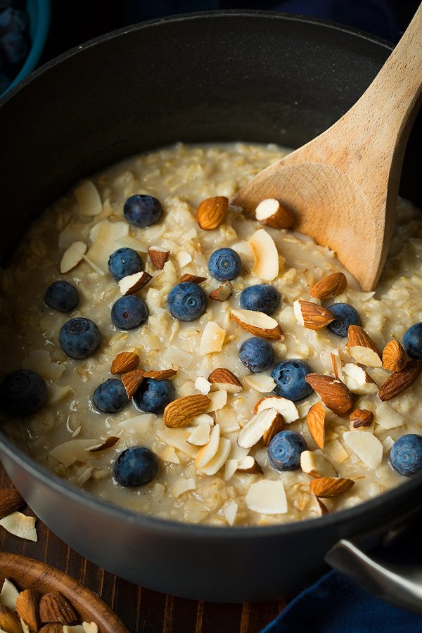Coconut Blueberry Oatmeal | Cooking Classy