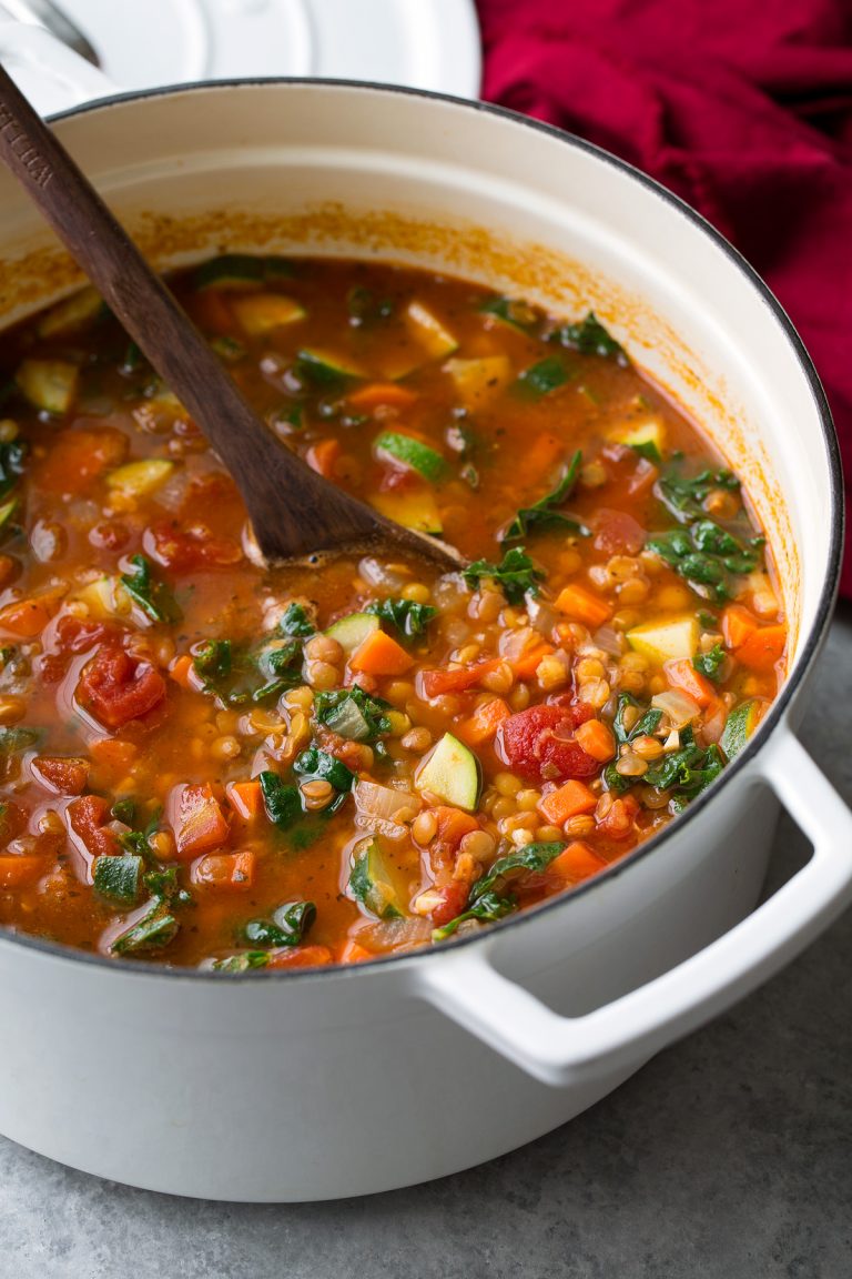Lentil Soup (Italian Vegetable) - Cooking Classy