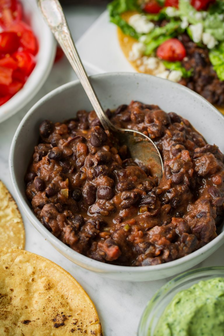 Black Bean Tacos with Avocado Cilantro Lime Crema Cooking Classy