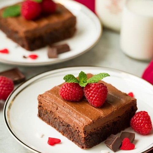 Chocolate Frosted Brownies - Cooking Classy