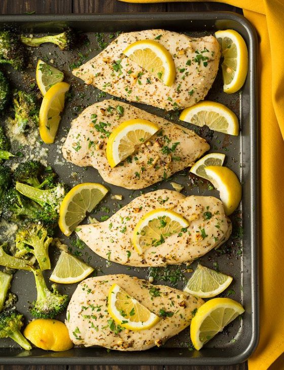 Chicken Broccoli and Sweet Potato Sheet Pan Dinner - Cooking Classy