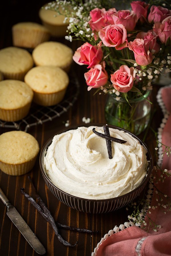 Vanilla Bean Cupcakes with Vanilla Bean Buttercream Frosting | Cooking Classy
