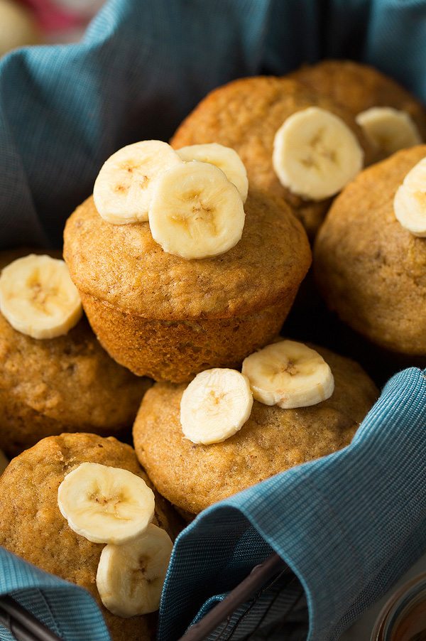 Healthier Whole Wheat Honey Banana Muffins | Cooking Classy