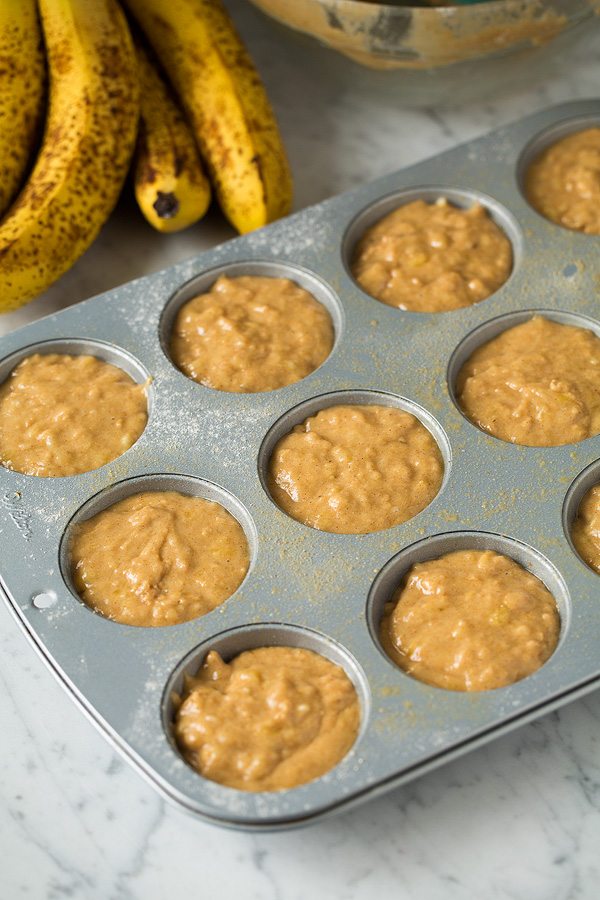 Healthier Whole Wheat Honey Banana Muffins | Cooking Classy