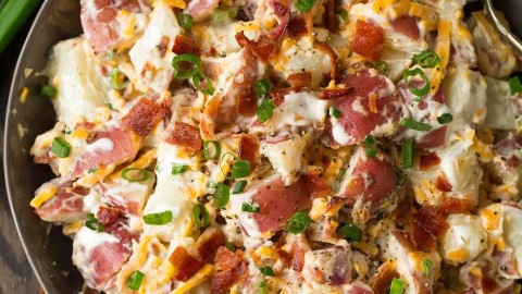 Cheddar Bacon Ranch Potato Salad