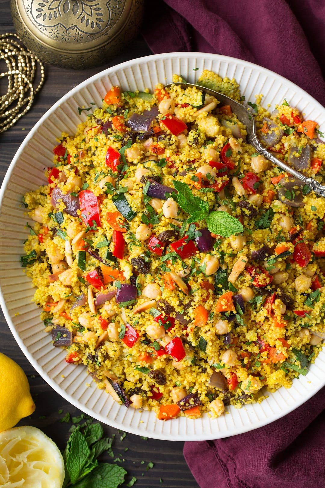 Moroccan Couscous Recipe With Roasted Veggies Cooking Classy