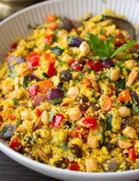 Moroccan Couscous with Roasted Vegetables