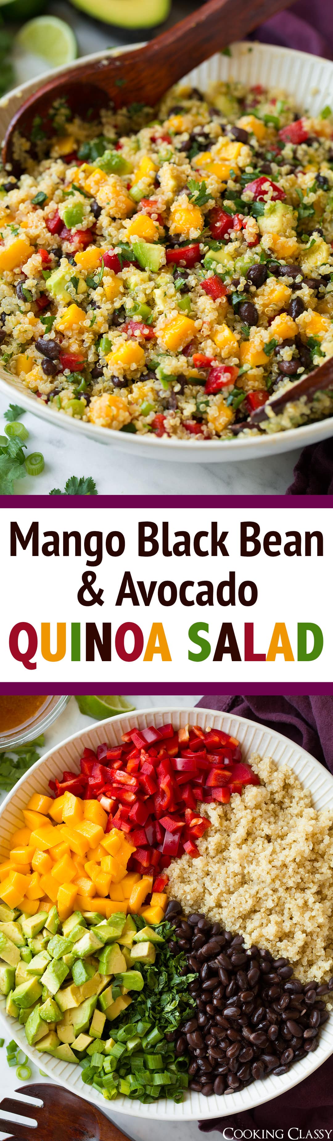 Quinoa Black Bean Salad (with Mangos & Avocados!) Cooking Classy
