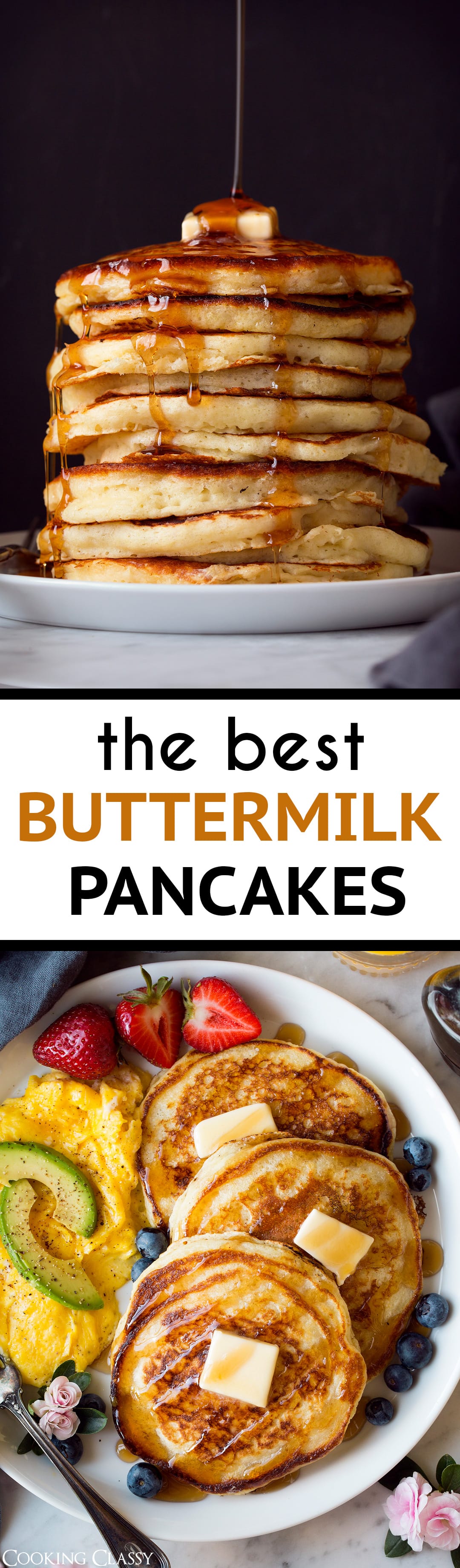 Fluffy buttermilk pancakes perfected recipe cooking classy