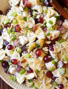 Poppy Seed Chicken and Grape Pasta Salad