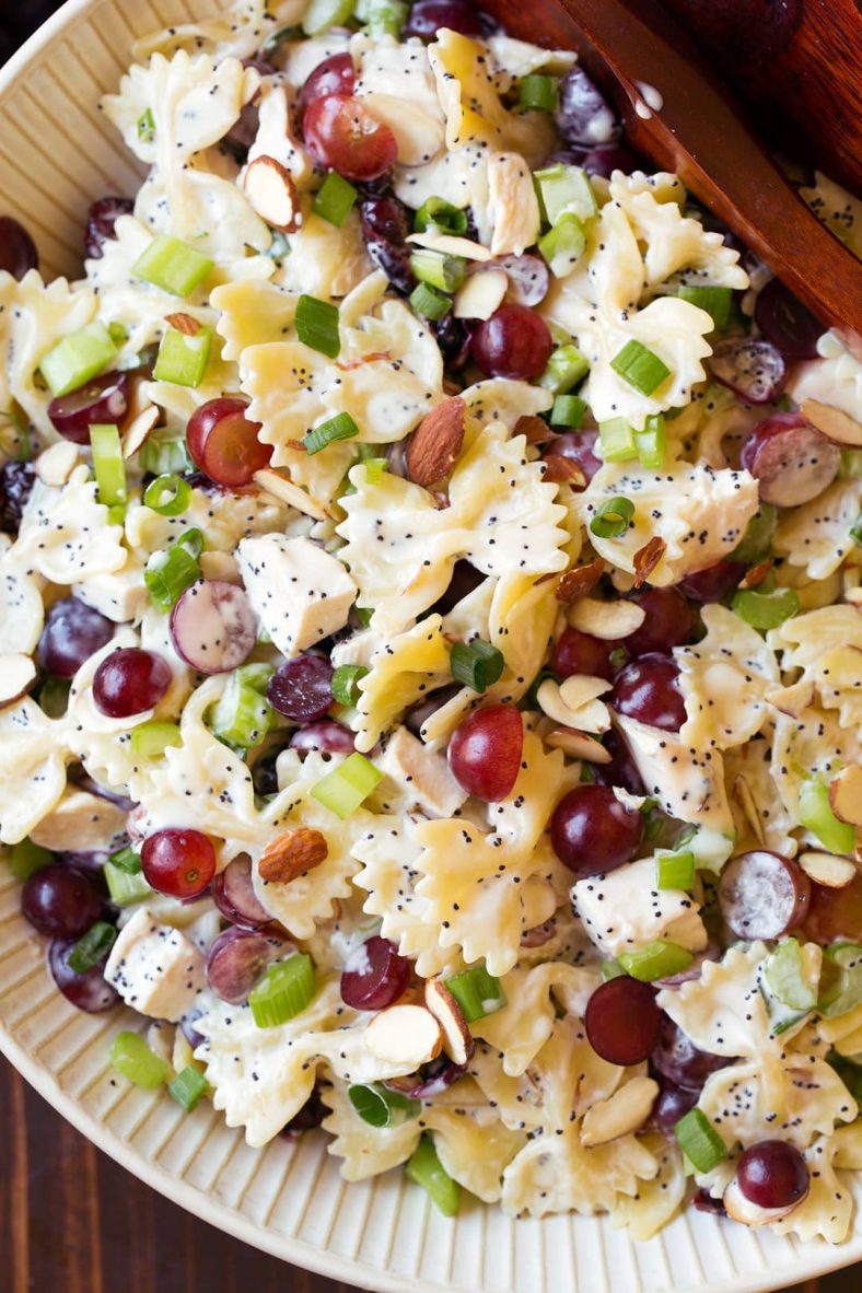 Poppy Seed Chicken and Grape Pasta Salad - Cooking Classy