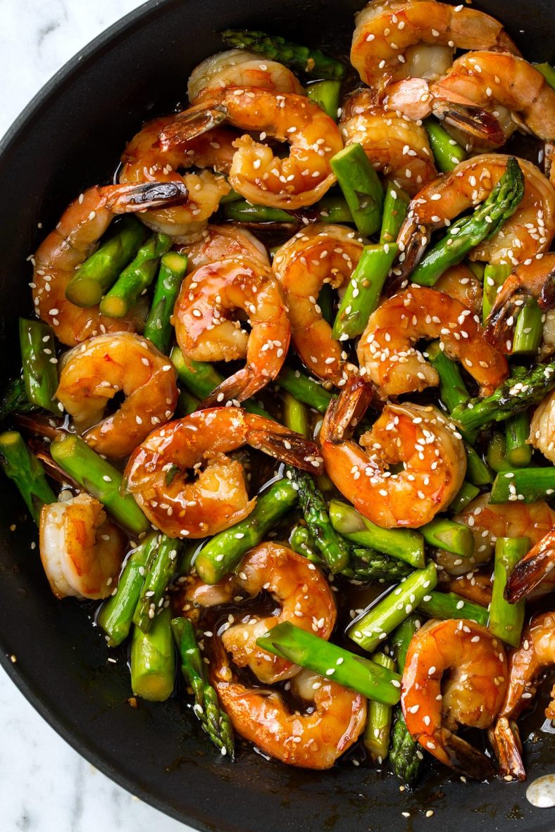 Teriyaki Shrimp and Asparagus StirFry Cooking Classy