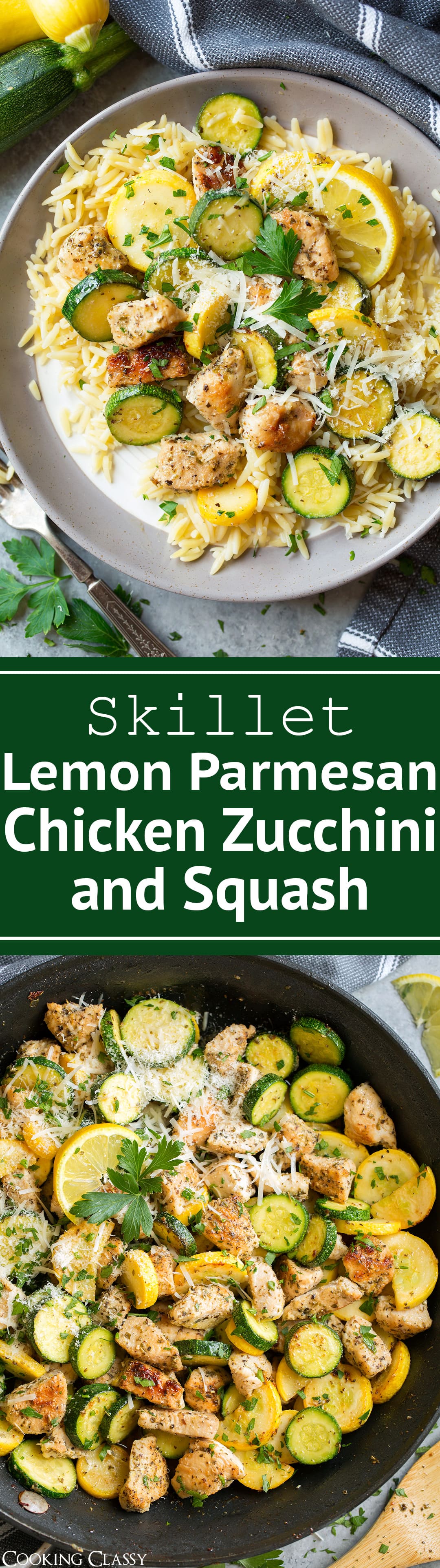Skillet Lemon Parmesan Chicken with Zucchini Cooking Classy