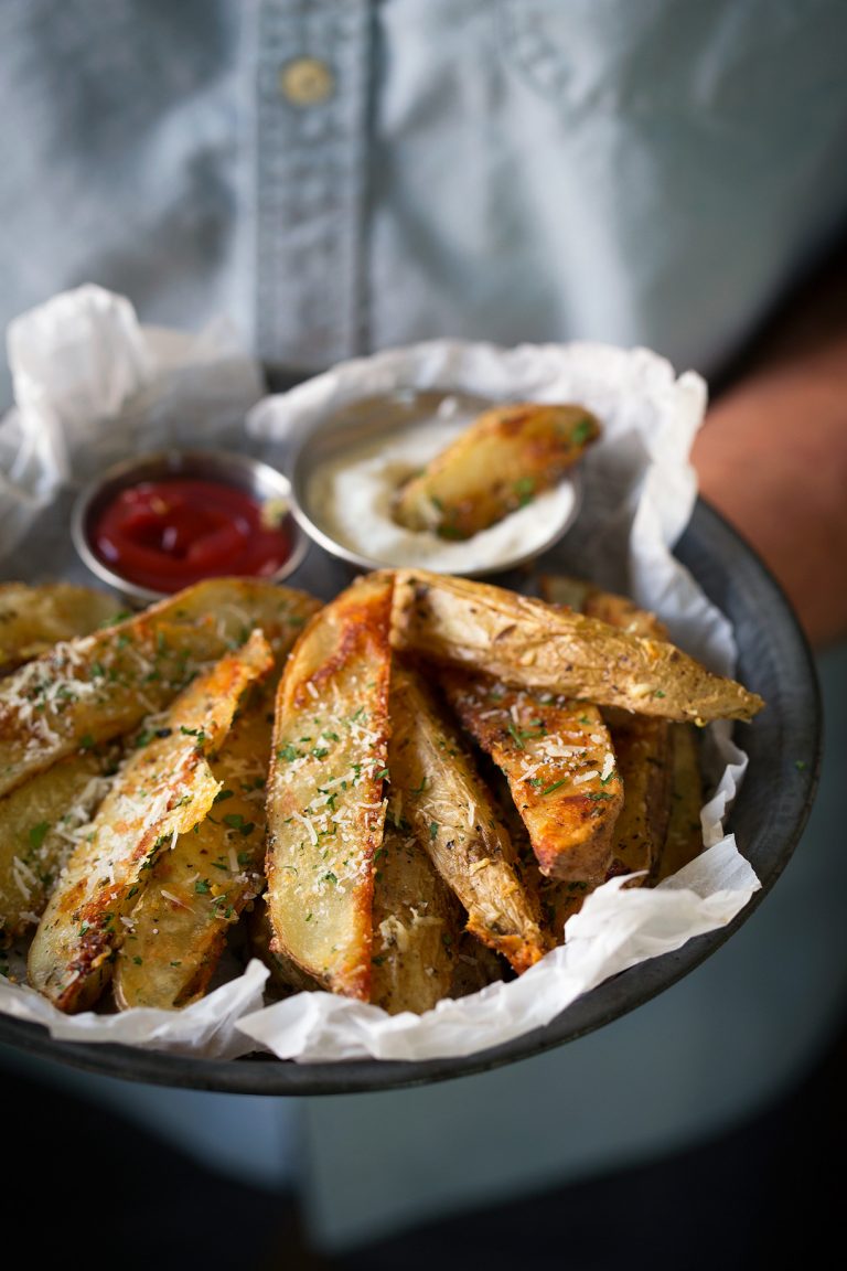 Baked Garlic Parmesan Potato Wedges Cooking Classy