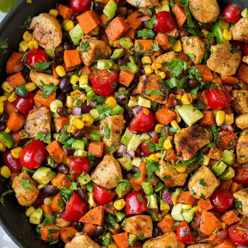 Mexican Honey Lime Chicken And Veggie Skillet Recipe Cooking Classy
