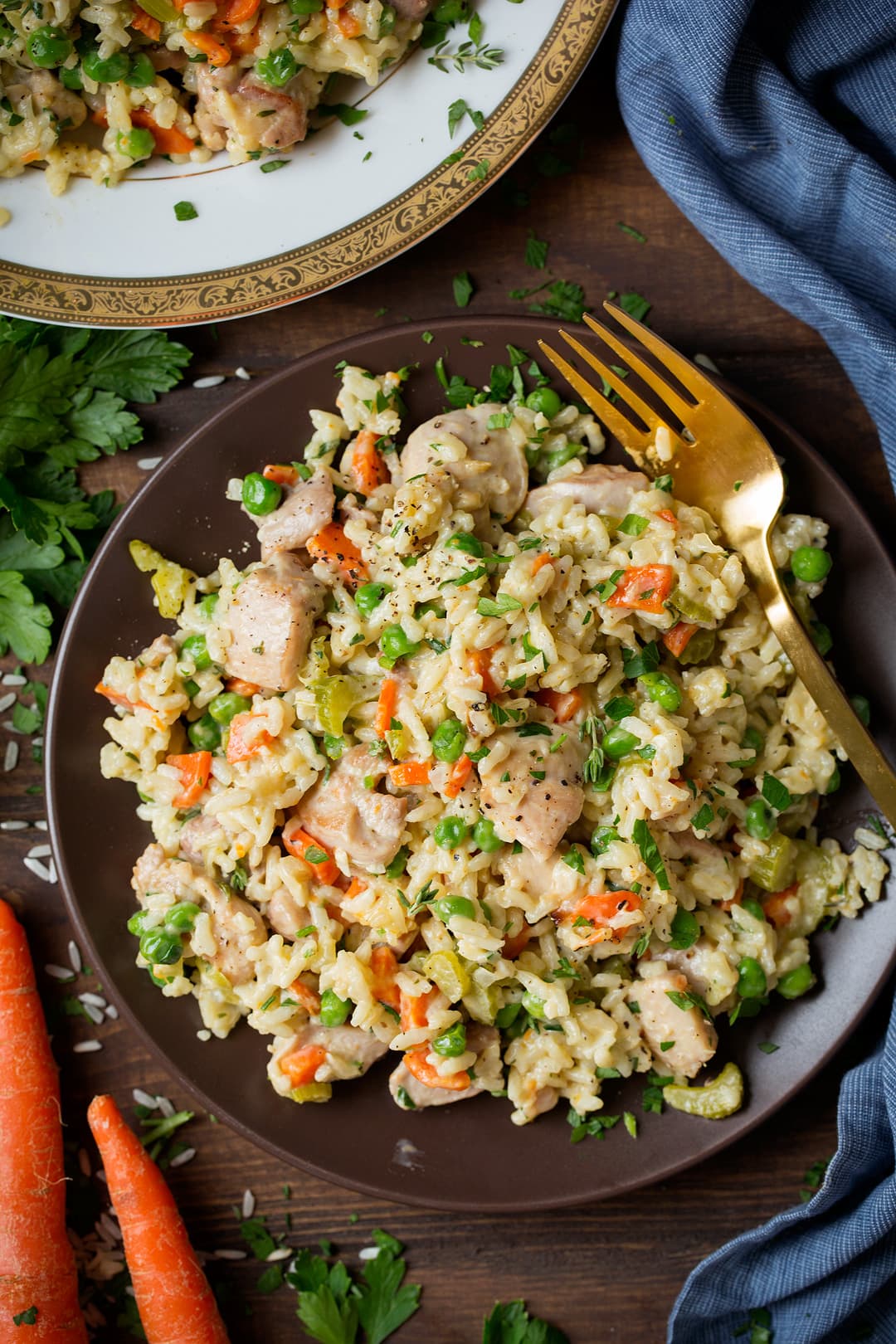 Chicken and Rice with Cream and Veggies