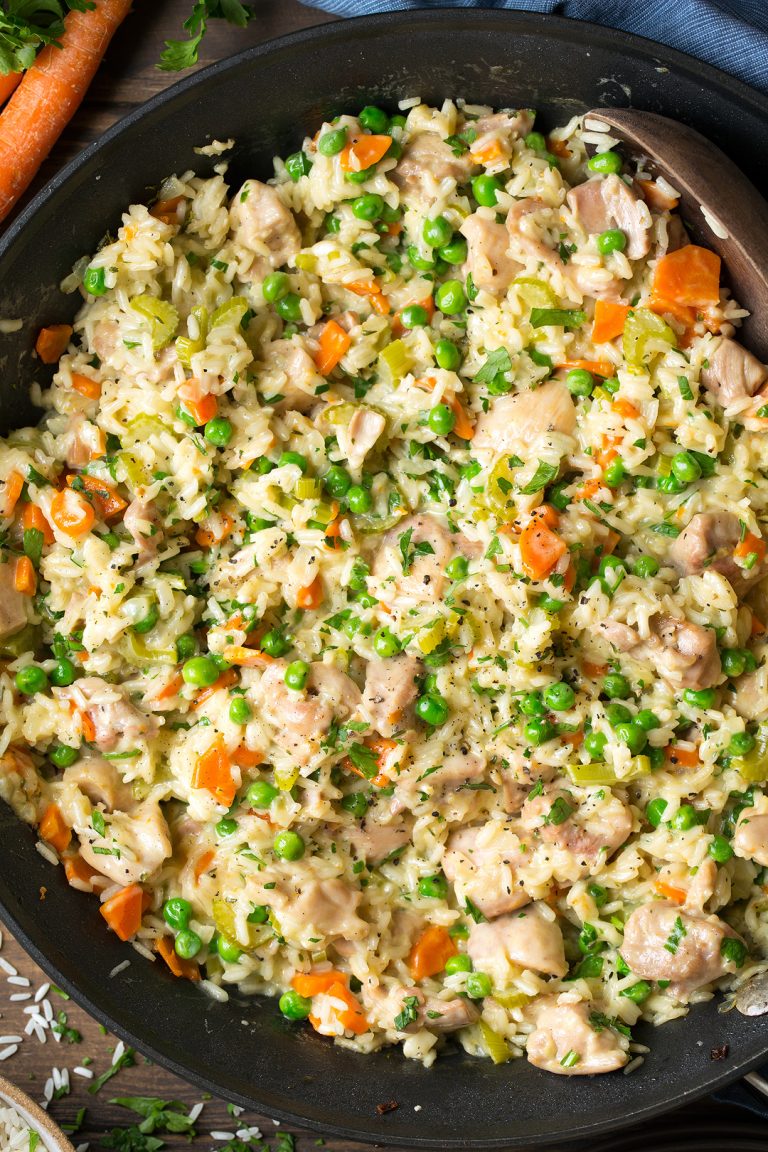 One Pan Creamy Chicken and Rice Cooking Classy