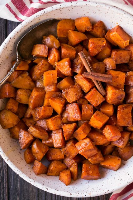 Roasted Sweet Potatoes with Cinnamon and Honey Butter - Cooking Classy