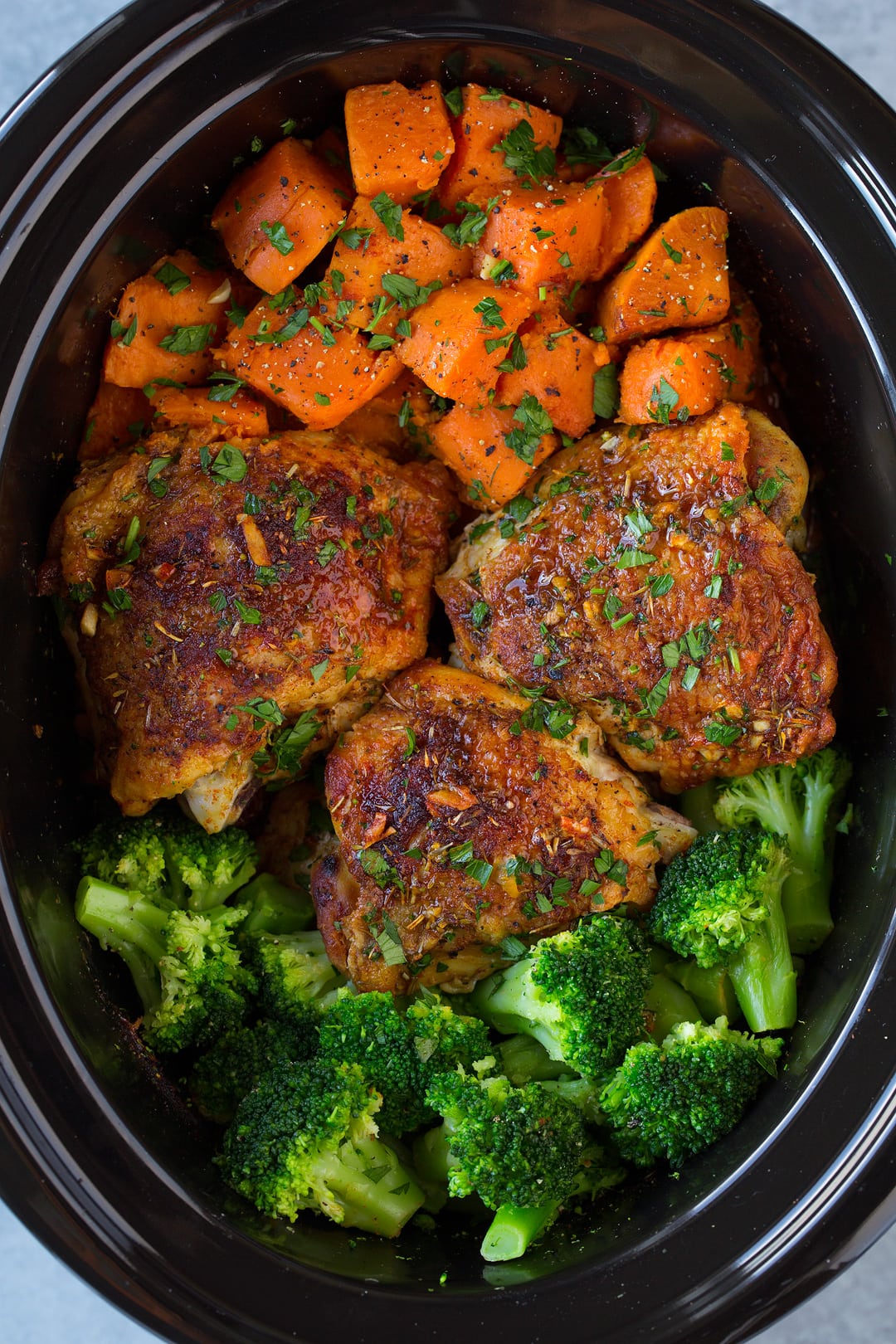 Slow Cooker Chicken With Sweet Potatoes And Broccoli Cooking Classy