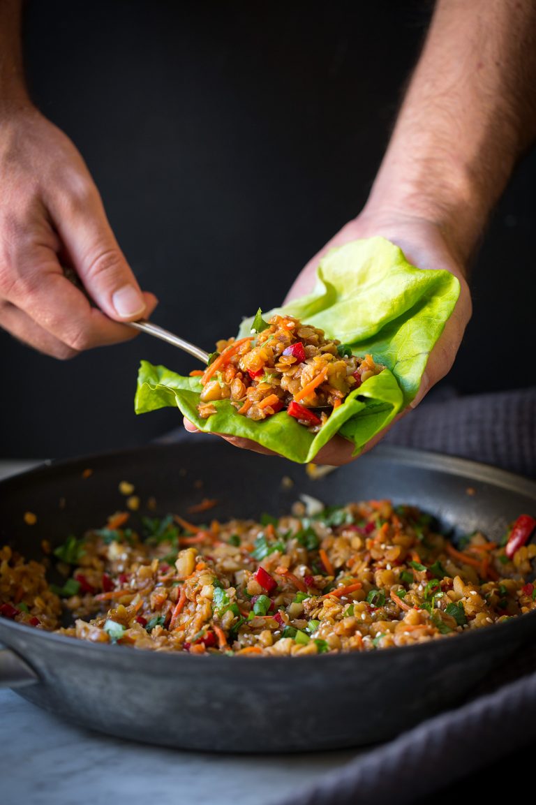 Asian Lentil Lettuce Wraps Cooking Classy