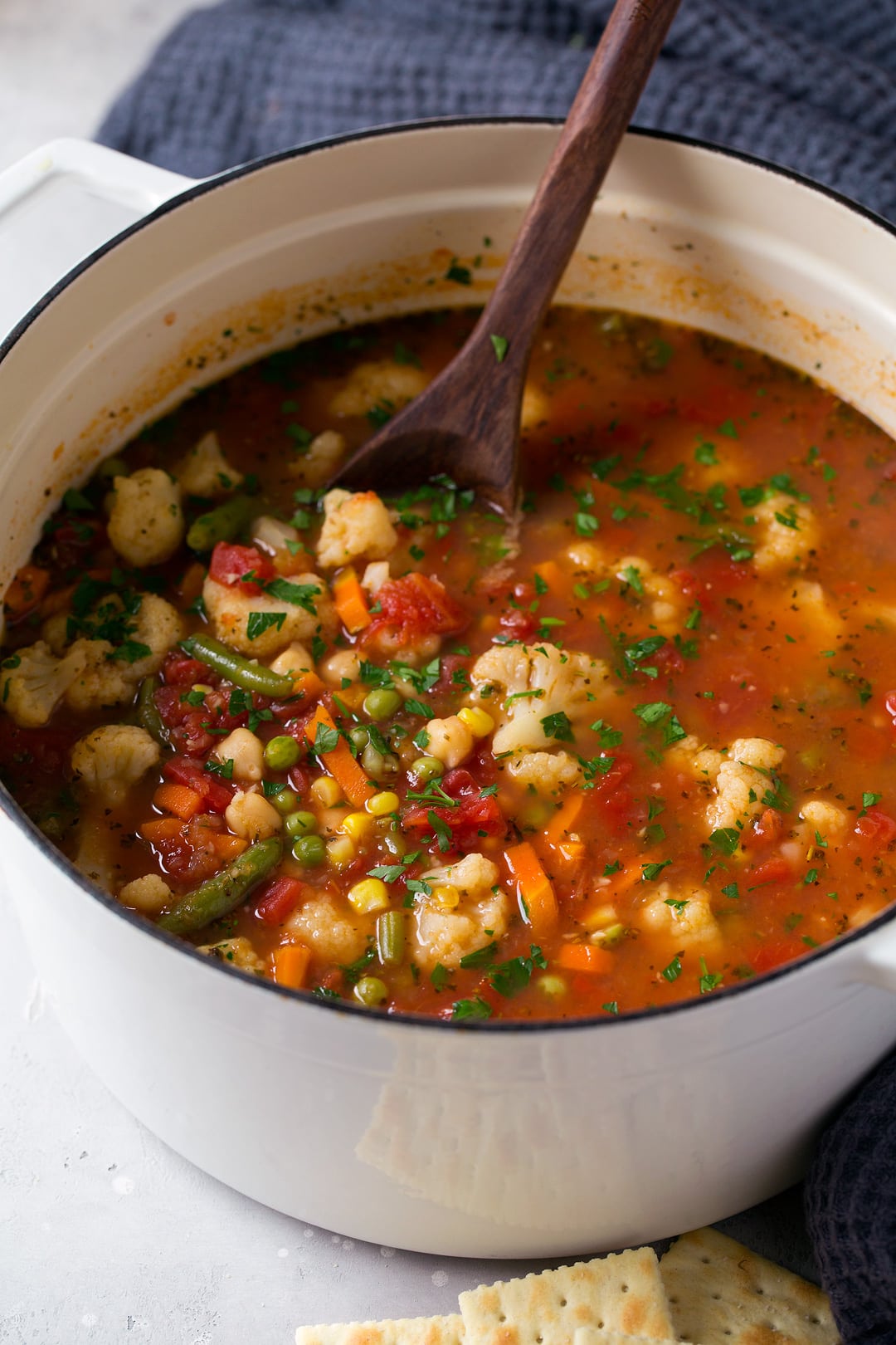 Vegetable Soup with Cauliflower