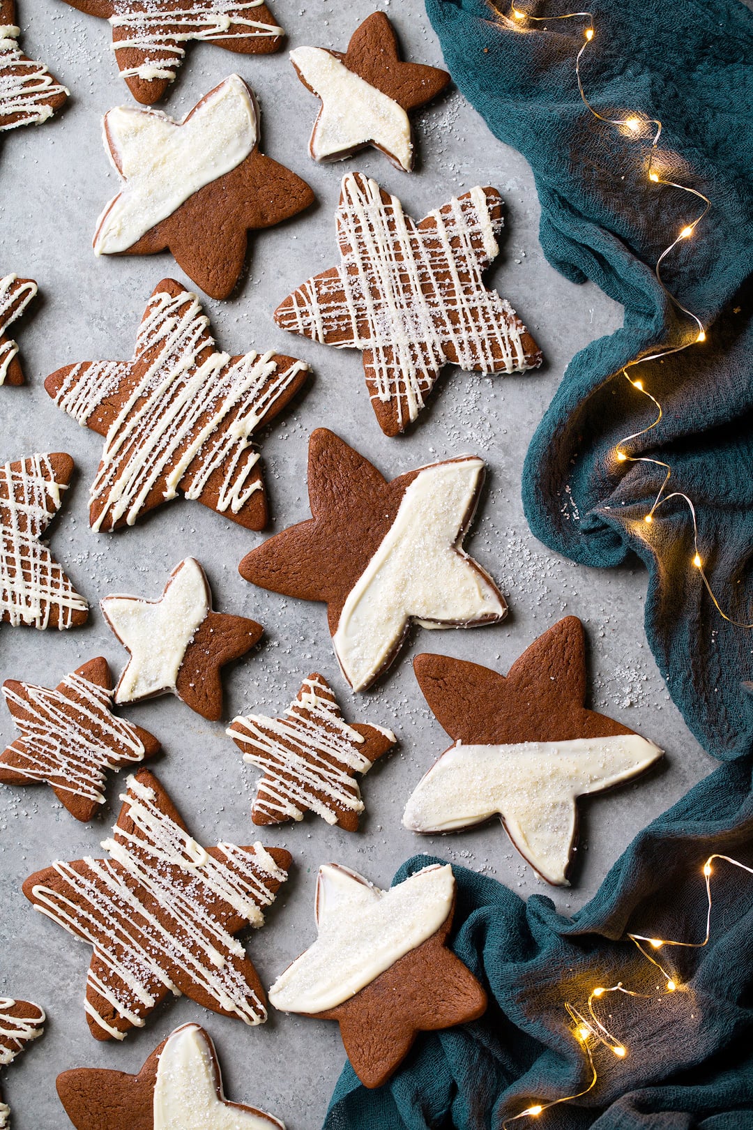 White Chocolate Gingerbread Star Cookies - Cooking Classy.