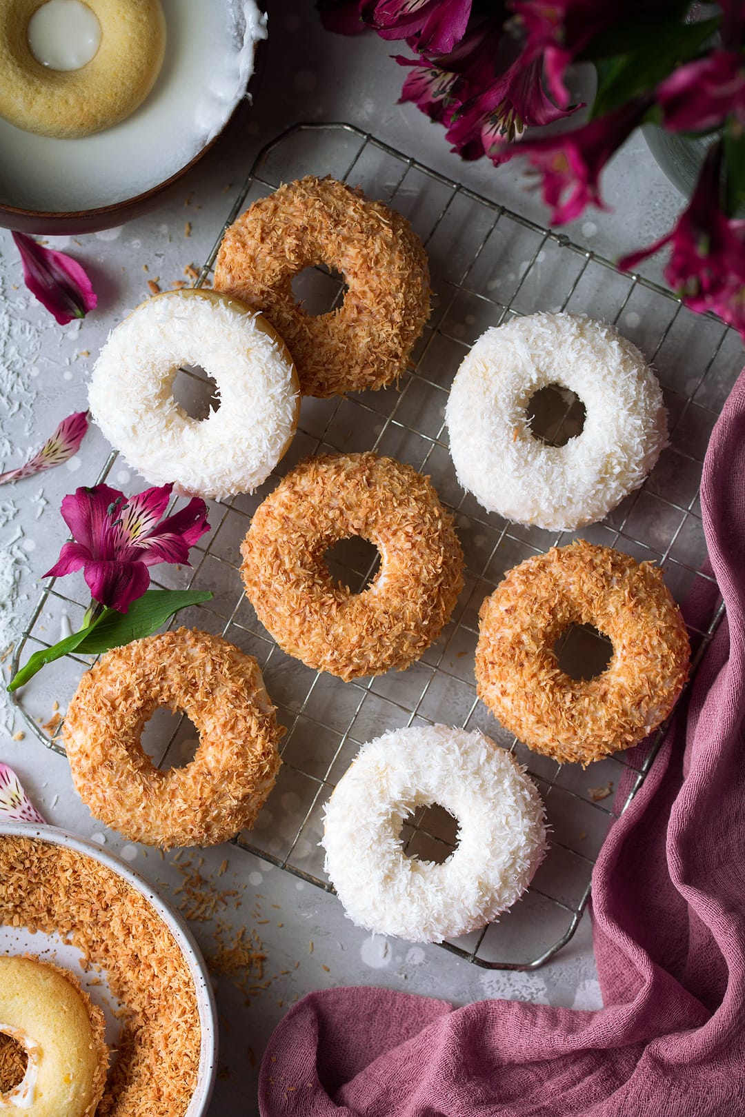 Baked Coconut Donuts