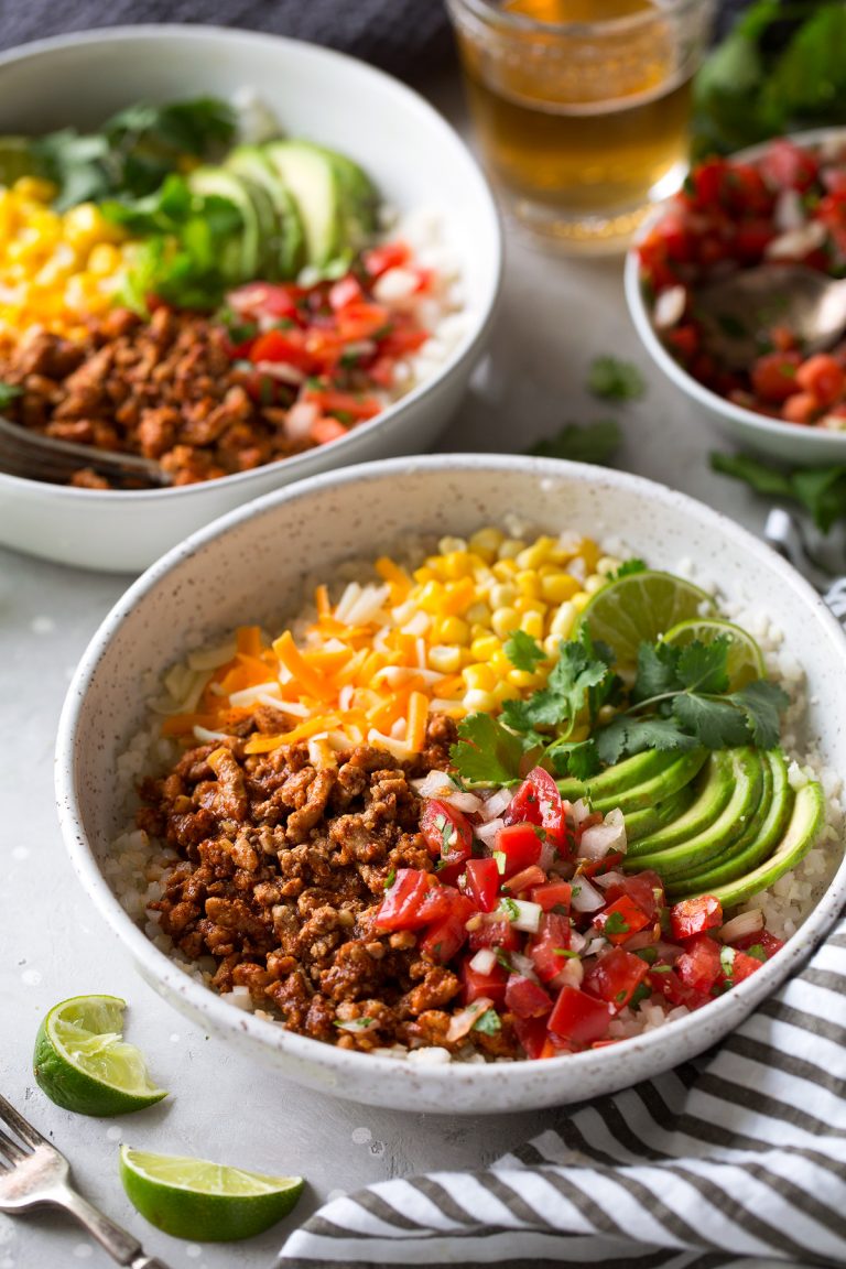 Taco Bowls {Health Veggie Packed Recipe} Cooking Classy