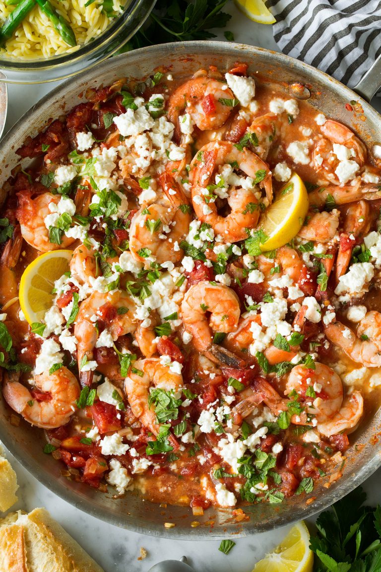 Greek Shrimp with Tomatoes and Feta Cooking Classy