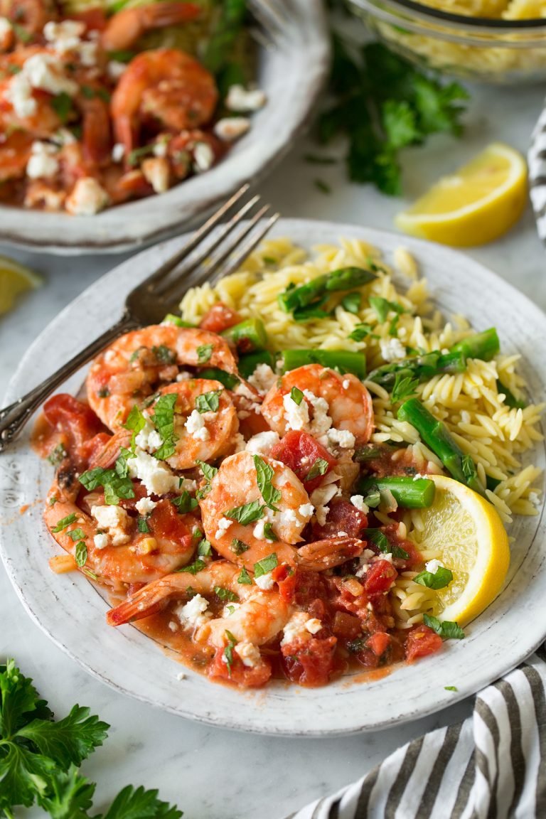 Greek Shrimp with Tomatoes and Feta Cooking Classy