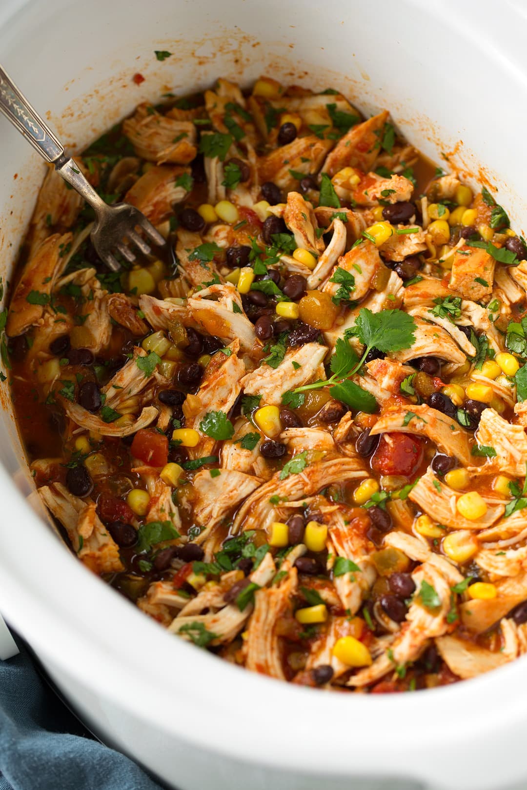 Slow Cooker Mango Salsa Chicken with Coconut Rice
