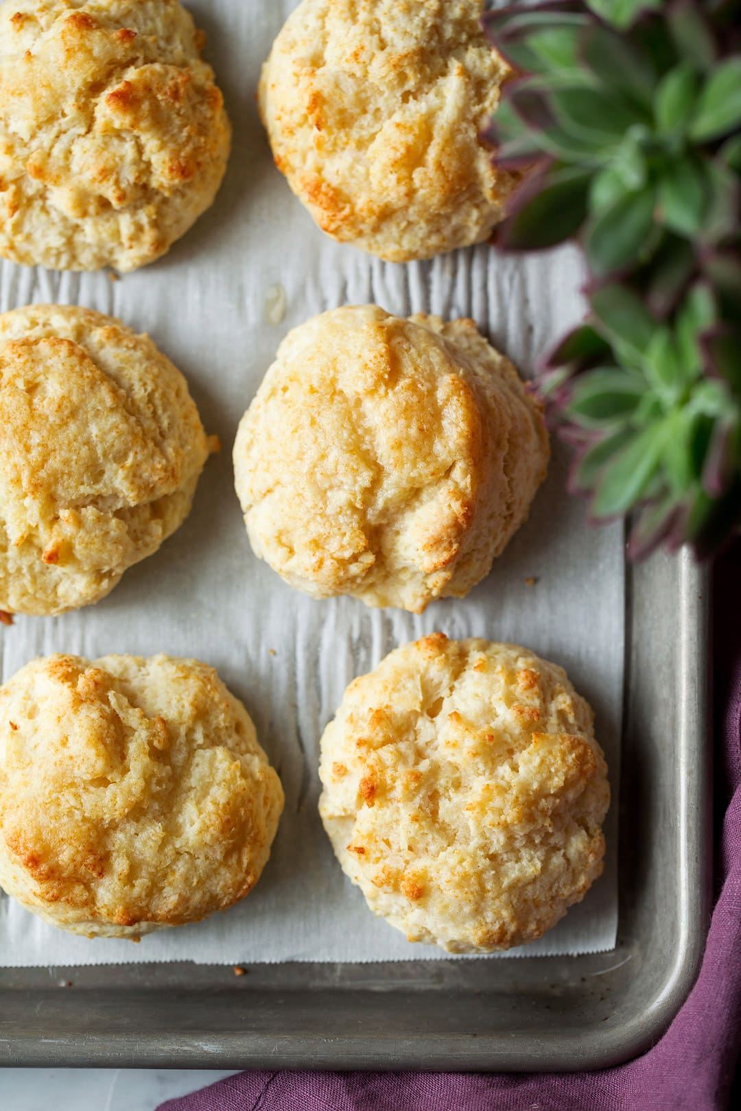 Buttermilk Drop Biscuits on a baking tray