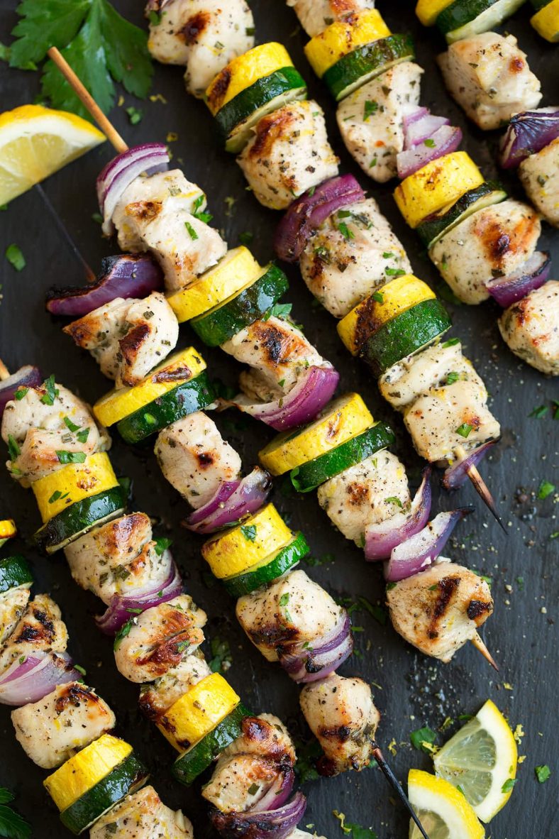 Lemon Pepper Chicken Kebabs Cooking Classy