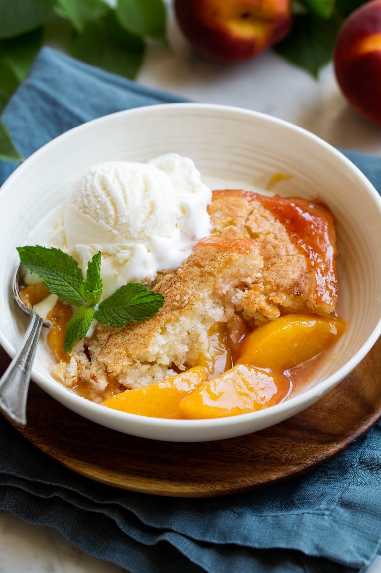 Homemade Peach Cobbler Recipe BEST EVER! - Cooking Classy