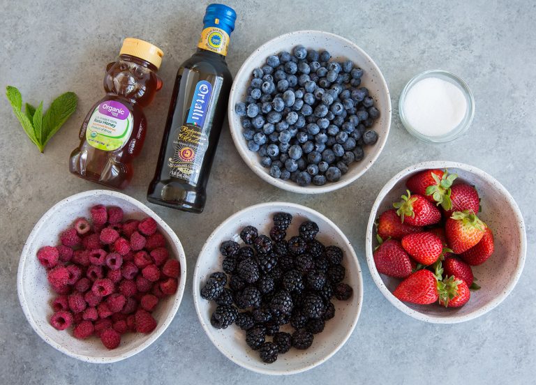 Fruit Salad {with Honey Balsamic Dressing}