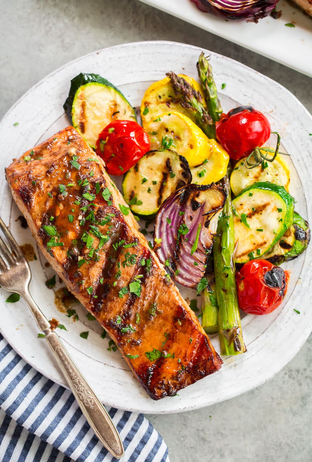 Grilled Salmon Set